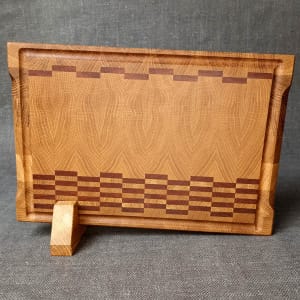 Gaišs ozolkoka gala škiedru virtuves dēlītis “Gaišais” 34×23 cm